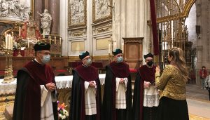 El Pendón de Alfonso VIII vuelve a la Catedral en un acto simbólico en la festividad de San Mateo 