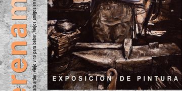 Exposición de pinturas de Felipe Seguín en la Multiusos de la Diputación de Guadalajara en homenaje a los mayores fallecidos por el coronavirus