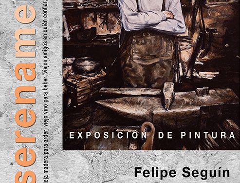Exposición de pinturas de Felipe Seguín en la Multiusos de la Diputación de Guadalajara en homenaje a los mayores fallecidos por el coronavirus