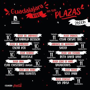 ‘Guadalajara vive en sus plazas’ duplica actividad este fin de semana y regresa una nueva edición de ‘Noches de luz y fuego’