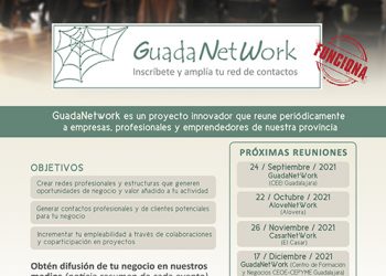 Guadanetwork programa cuatro nuevos encuentros para el último cuatrimestre de 2021, con el objetivo de seguir acercando empresas