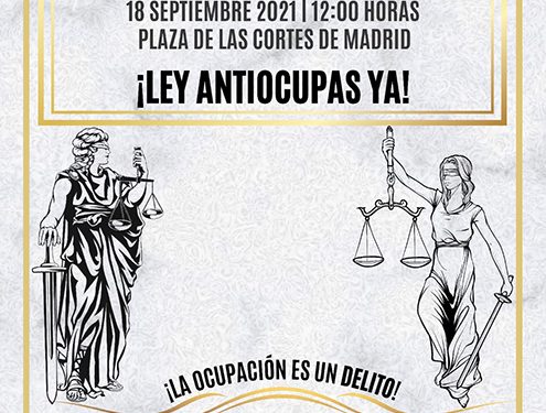 Horche se une a la manifestación frente al Congreso para pedir una ‘ley antiokupas’ 1 Horche se une a la manifestación frente al Congreso para pedir una ‘ley antiokupas’