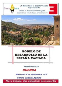 La asociación Cuenca Ahora presenta el Modelo de Desarrollo de la España Vaciada en la capital conquense