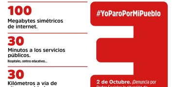 La España Vaciada exige equilibrio territorial con el Plan 1003030 en el “Yo paro por mi pueblo” del 2 de octubre