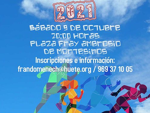La Milla Urbana Ciudad de Huete vuelve el sábado 9 de octubre a las 20:00 horas 1 La Milla Urbana Ciudad de Huete vuelve el sábado 9 de octubre a las 2000 horas