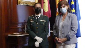 La subdelegada de Guadalajara recibe a la nueva jefa de la Comandancia de la Guardia Civil