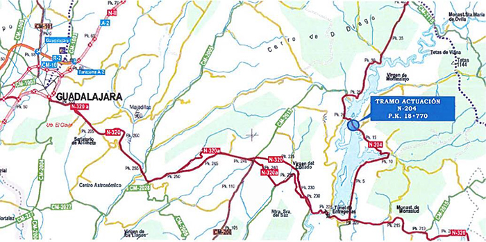 Mitma formaliza las obras de rehabilitación del puente sobre el embalse de Entrepeñas en la N-204 1 Mitma formaliza las obras de rehabilitación del puente sobre el embalse de Entrepeñas en la N-204