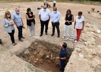 La campaña de investigación destapa en el yacimiento de Noheda un gran edificio de 800 metros cuadrados