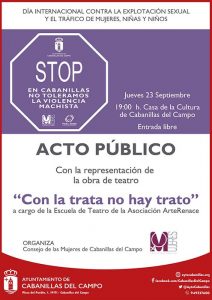 Teatro en Cabanillas para concienciar contra el tráfico de mujeres y la explotación sexual