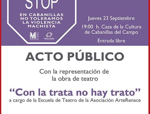 Teatro en Cabanillas para concienciar contra el tráfico de mujeres y la explotación sexual 1 Teatro en Cabanillas para concienciar contra el tráfico de mujeres y la explotación sexual