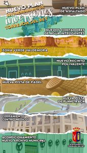 Torrejón de Rey contará con más de 820.000 euros para su programa extraordinario de inversiones