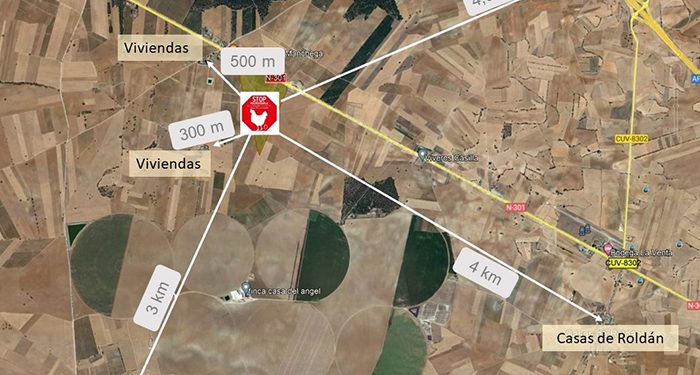 Vecinos de Cuenca y Albacete se oponen a la construcción de una macroganja de casi un millón y medio de gallinas en San Clemente