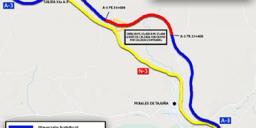 ¡Atención! A partir del lunes habrá itinerarios alternativos por obras en la A-3 sentido Valencia