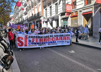 Cuenca muy presente en la manifestación en Madrid en defensa del tren convencional 10 Cuenca muy presente en la manifestación en Madrid en defensa del tren convencional