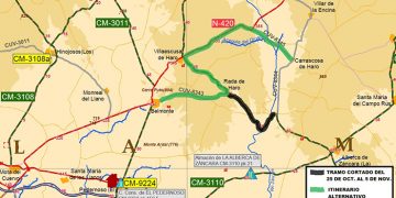 El Gobierno regional inicia este lunes los trabajos de mejora de la CM-3009 en La Alberca de Záncara y Villaescusa de Haro