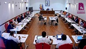 El pleno del Ayuntamiento de Guadalajara aprueba una declaración institucional de apoyo a los vecinos y vecinas de La Palma