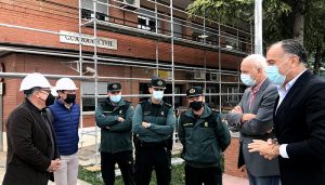 El subdelegado del Gobierno en Cuenca visita las obras del cuartel de la Guardia Civil de Tarancón que cuentan con una inversión de 400.000 euros