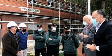 El subdelegado del Gobierno en Cuenca visita las obras del cuartel de la Guardia Civil de Tarancón que cuentan con una inversión de 400.000 euros