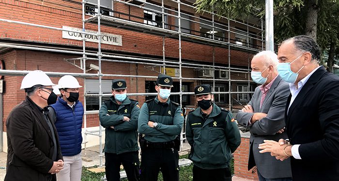 El subdelegado del Gobierno en Cuenca visita las obras del cuartel de la Guardia Civil de Tarancón que cuentan con una inversión de 400.000 euros