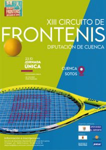 Este sábado se juega el XIII Circuito de Frontenis Diputación de Cuenca