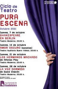 La obra ‘Shakespeare en Berlín’ inaugura este jueves el ciclo de teatro ‘Pura escena’ de Guadalajara en el Moderno