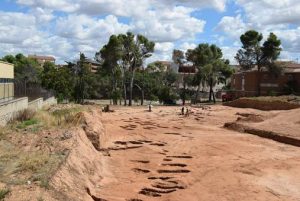 Las obras en el nuevo campus de la Universidad de Alcalá en Guadalajara ponen al descubierto un cementerio tardomedieval y restos de la antigua muralla andalusí de la ciudad