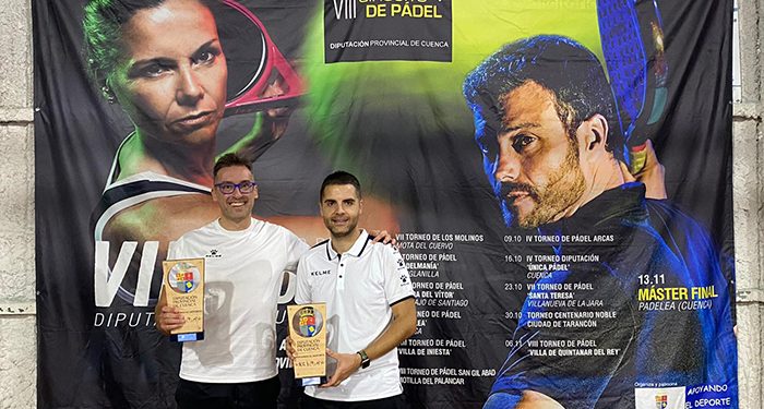 Noheda y Bermejo y Pérez-Moneo y Blanco ganan el torneo de pádel "San Gil Abad" en Motilla 1 Noheda y Bermejo y Pérez-Moneo y Blanco ganan el torneo de pádel San Gil Abad en Motilla