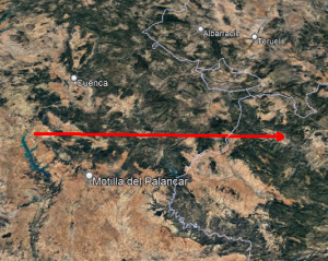Una gran bola de fuego sobrevuela la provincia de Cuenca