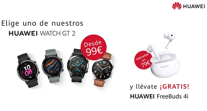 Vuelve a tu rutina deportiva con la Serie Huawei Watch GT 2, ahora acompañada de los auriculares Huawei FreeBuds 4i