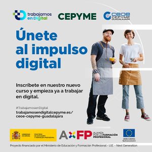 CEOE-Cepyme Guadalajara pone a disposición de trabajadores y autónomos el curso “Digitalización aplicada al sector productivo”
