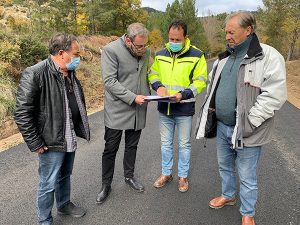 El Gobierno regional acomete trabajos de rehabilitación del firme en el tramo de carretera que une los municipios de Zaorejas y Corduente