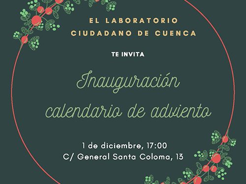 El laboratorio ciudadano de Cuenca gestionado por Aframas inaugurará el Calendario de Adviento el uno de diciembre