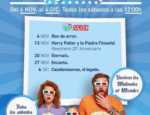 El Mirador de Cuenca organiza Matinales de Cine para toda la familia