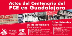 El PCE celebra su centenario en Guadalajara con actos con un fuerte componente histórico