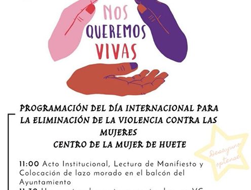 Huete celebra eñ Día Internacional para la Eliminación de la Violencia contra las Mujeres 1 Huete celebra eñ Día Internacional para la Eliminación de la Violencia contra las Mujeres