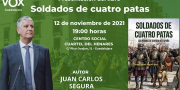 Juan Carlos Segura presenta este viernes en Guadalajara su libro Soldados de cuatro patas