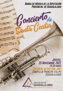 La Banda de Música de la Diputación de Guadalajara ofrecerá el próximo jueves 25 el Concierto de Santa Cecilia