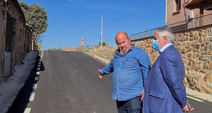 La Diputación de Guadalajara arregla la carretera de Rueda de la Sierra a Torrubia
