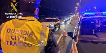 La Guardia Civil de Guadalajara detiene a un conductor por conducción temeraria y alcoholemia positiva