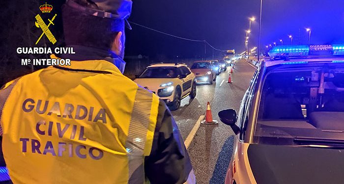 La Guardia Civil de Guadalajara detiene a un conductor por conducción temeraria y alcoholemia positiva