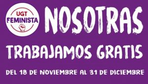 Las mujeres trabajan gratis en España 43 días en este 2021