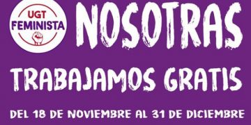 Las mujeres trabajan gratis en España 43 días en este 2021