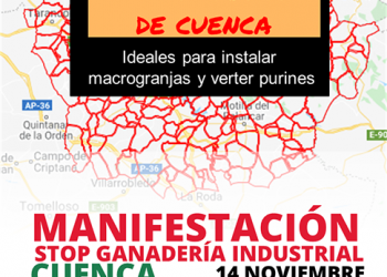 Pueblos Vivos Cuenca convoca una manifestación para denunciar la “venta” de los pueblos a los promotores de macrogranjas