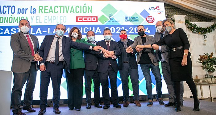 El Gobierno de Castilla-La Mancha subraya la ambición del nuevo Pacto por la Reactivación Económica y el Empleo, que duplica sus medidas