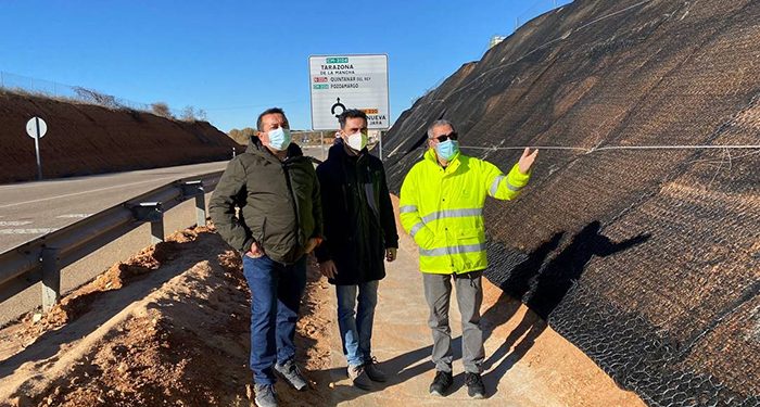 El Gobierno regional acomete obras de estabilización de talud en la CM-3124 a su paso por Quintanar del Rey con un importe de 163.000 euros