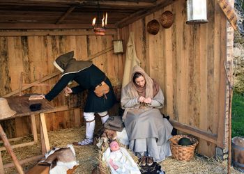 La Asociación Medieval CONCA pone en marcha un año más el Belén Viviente en el Paseo del Huécar