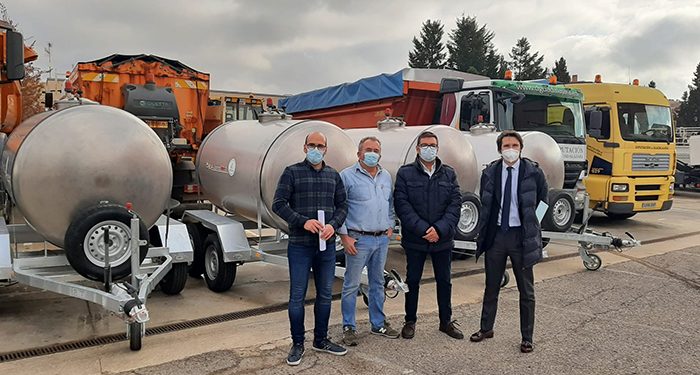 La Diputación de Guadalajara adquiere cinco nuevas cisternas de agua de 3.000 litros