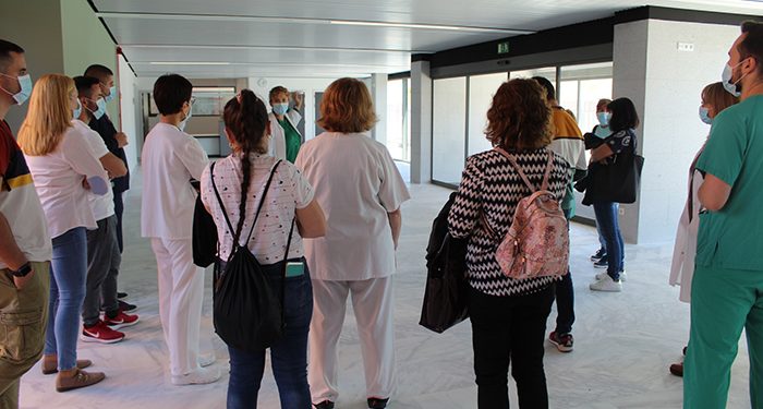 Más de 300 profesionales del Área Integrada de Guadalajara han podido recorrer ya las instalaciones del edificio de ampliación del Hospital Universitario de Guadalajara
