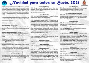 Navidad para todos en Huete programa de actividades 2021