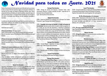 Navidad para todos en Huete: programa de actividades 2021 Navidad para todos en Huete: programa de actividades 2021